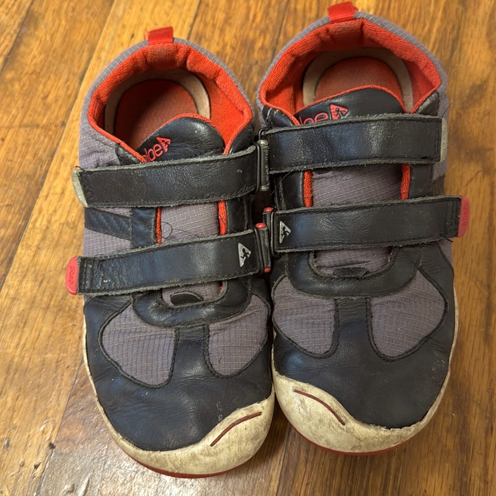 Plae sneakers ready for their next adventure